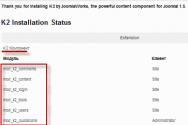 Composant K2 pour créer des blogs, des catalogues et des portails sur Joomla - capacités, installation et russification
