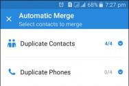 Nutriție de Android Yak despre'єднати контакти в телефоні